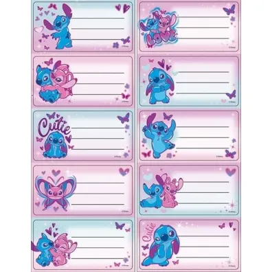 Beniamin Naklejki na zeszyt Stitch 10 szt