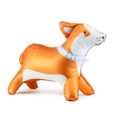 PartyDeco Balon stojcy foliowy Corgi 88x70cm
