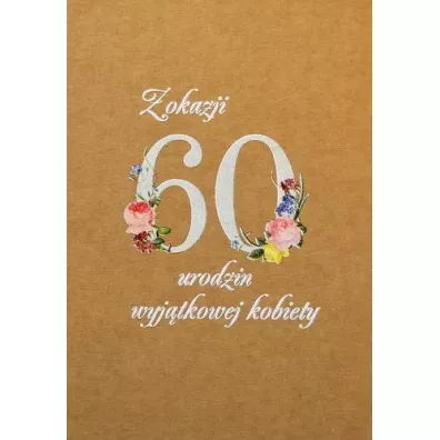 Trend Kartka okoliczno�ciowa eko Urodziny 60 TS52