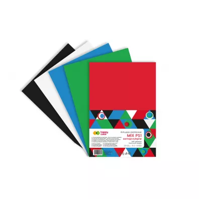 Arkusze piankowe samoprzylepne Happy Color A4 5 kolor�w, 5 arkuszy
