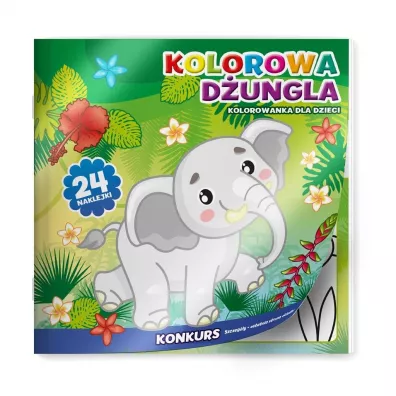 Kolorowa D�ungla. Kolorowanka dla dzieci