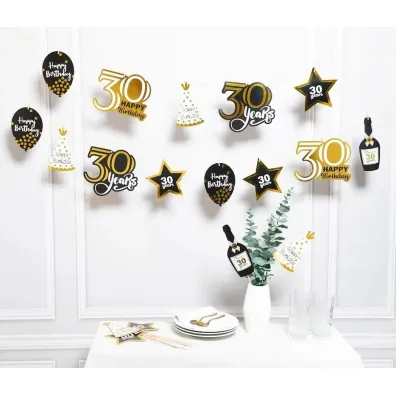 GoParty Dekoracja urodzinowa 30