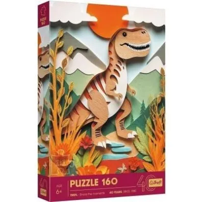 Puzzle z efektem 3D 160 el. Paper Art: Dinozaur Trefl