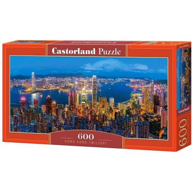 Puzzle 600 el. Hongkong Twilight Castorland