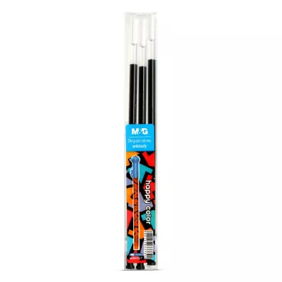 Happy Color Wk�ady do d�ugopis�w �elowych HAPPY CATS, niebieskie, 0.5 mm, 3 sztuki niebieski