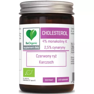 Be Organic Tabletki Cholesterol (400 mg) - suplement diety 100 tab. Bio