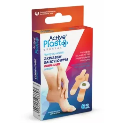 ActivePlast Plastry na odciski z kwasem salicylowym 6 szt.