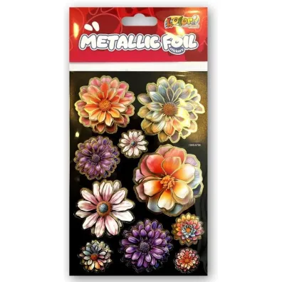 Naklejki foliowe Metalic Double Flowers PENMATE