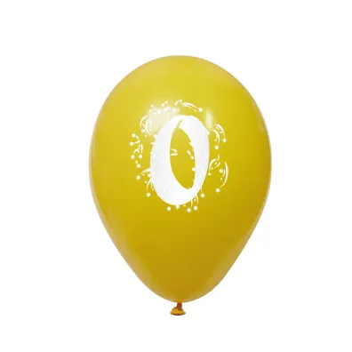 Arpex Balon dekoracyjny Cyferki 0 3 szt.