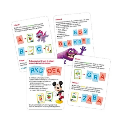 Disney uczy Uk�adam wyrazy karty 6+ UEK-9304