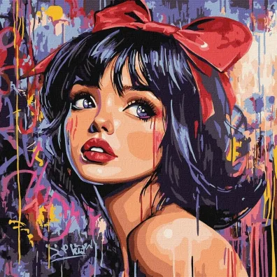 Ideyka Malowanie po numerach - Nowoczesna Kr�lewna 40x40cm