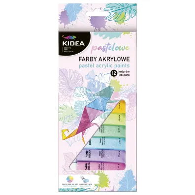 Derform Farby akrylowe pastelowe 12x12ml