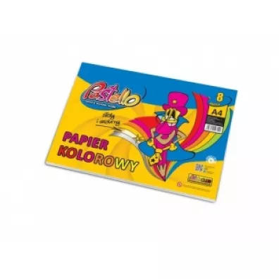 Pastello Papier kolorowy A4 8 kartek
