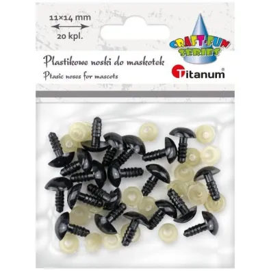 Titanum Nosy do maskotek plastikowe tr�jk�tne 20 szt