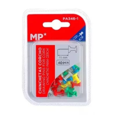 Mp Main Paper Pinezki tablicowe kolorowe 11mm