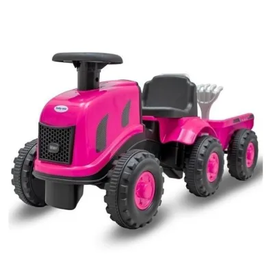 Je�dzide�ko traktor z przyczep� Benny r�owy Baby Mix