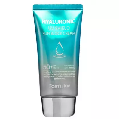 FarmStay Hyaluronic UV Shield Sun Block Cream SPF50+ kremowy bloker przeciwsoneczny 70 g