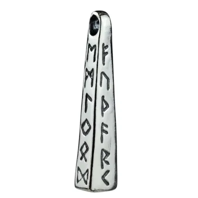 Sotis Obelisk runiczny, oksydowany Ag925, 7g
