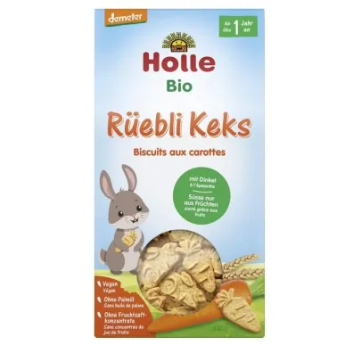 Holle Ciasteczka orkiszowo-marchewkowe od 1 roku  Demeter 125 g Bio