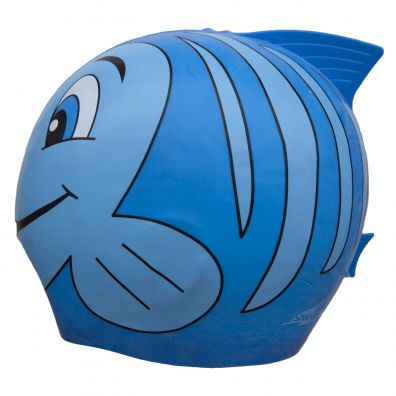 SwimFin Silikonowy czepek dla dzieci - niebieski