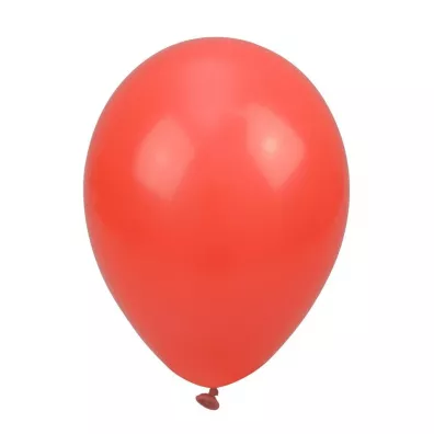 Balony pastelowe jednokolorowe czerwone 24cm