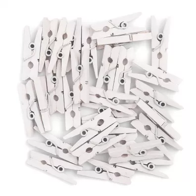 Dalprint Klamerki mini White 30 szt.