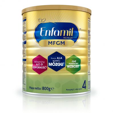 Enfamil Premium 4 MFGM Żywność na bazie mleka dla dzieci powyżej 2. roku życia 800 g