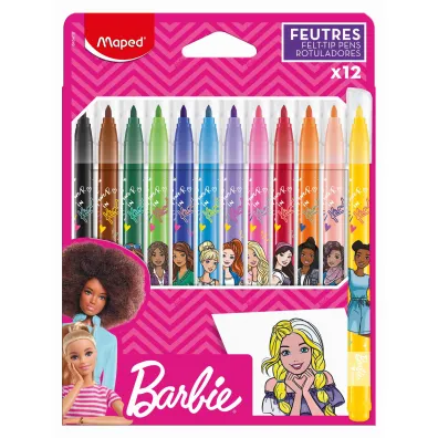 Maped Flamastry Barbie 12 szt