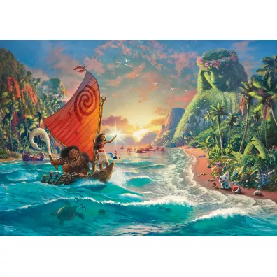 Puzzle 1000 el. Thomas Kinkade, Vaiana: Skarb oceanu G3