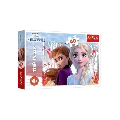 Puzzle 60 el. Zaczarowany �wiat Anny i Elsy Trefl