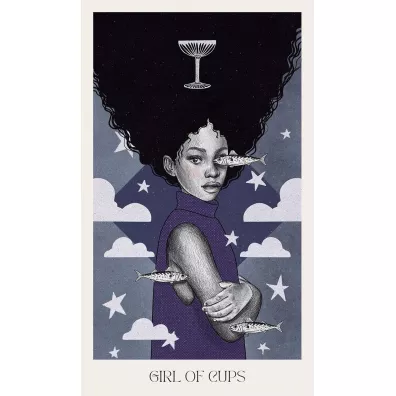 Nova Witch Tarot, karty do wrenia, niebieskie