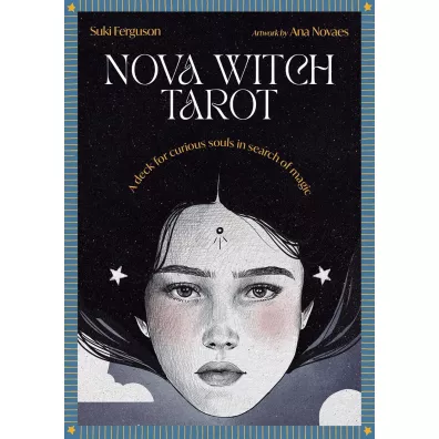 Nova Witch Tarot, karty do wrenia, niebieskie
