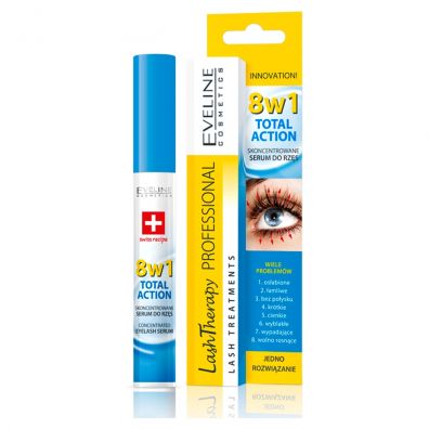 Eveline Cosmetics Lash Therapy Professional 8w1 Total Action skoncentrowane serum do rzs 10 ml