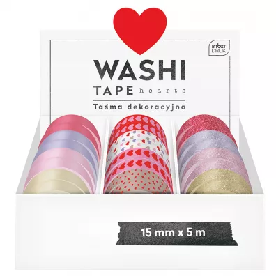 Interdruk INT Tama dekoracyjna Hearts 15mm x 5m