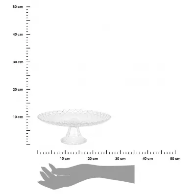 Excellent Houseware Patera szklana na nce 26 cm