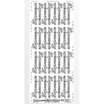 Galeria Hobby Stiker a�urowy zaproszenie z�oty 32 szt.