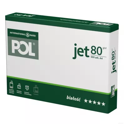 International Paper Papier ksero Pol Jet A4 klasa A 80 gsm 500 kartek