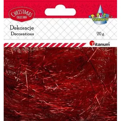 Titanum W�os anielski metaliczny czerwony 20 g