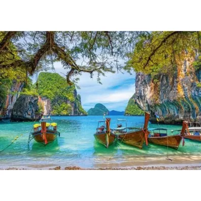 Puzzle 1500 el. Pi�kna zatoka w Tajlandii Castorland