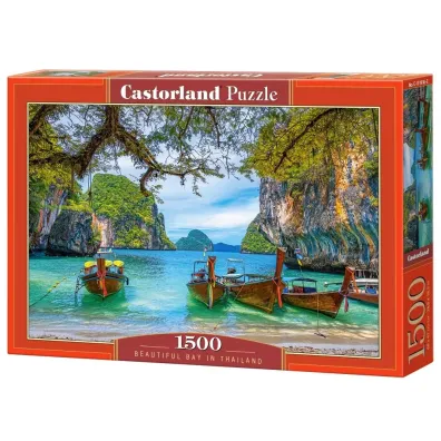 Puzzle 1500 el. Pi�kna zatoka w Tajlandii Castorland