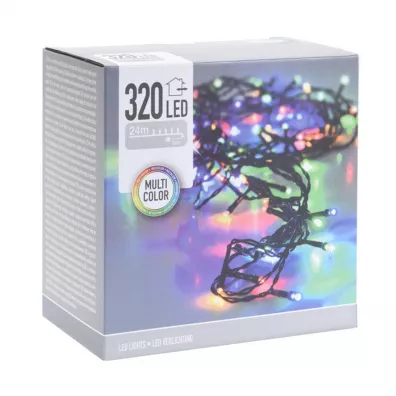 H&S Decoration Lampki choinkowe 320 led multikolor