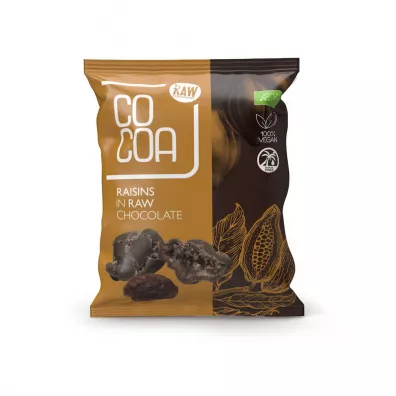 Cocoa Rodzynki w surowej czekoladzie 70 g Bio
