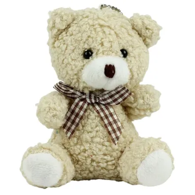 LeanToys Brelok Mi� pluszowy be�owy 8cm