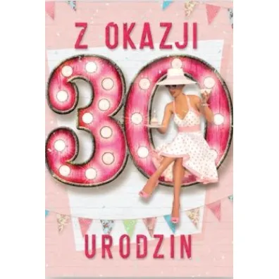 Trend Kartka okoliczno�ciowa Urodziny 30