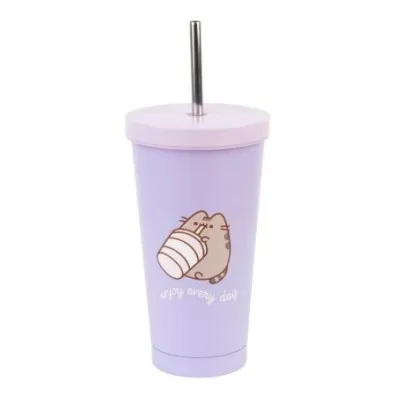 Violet Kubek 500ml Pusheen metalowy z rurk� VM03