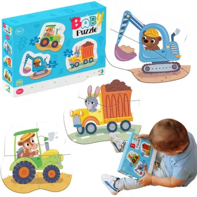 Puzzle 3w1 Transport Maksik