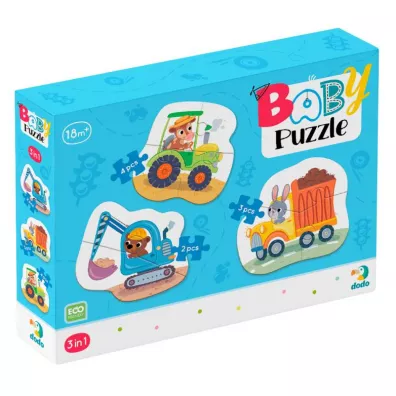 Puzzle 3w1 Transport Maksik
