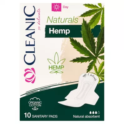 Cleanic Naturals Hemp Day Podpaski na dzie 10 szt.