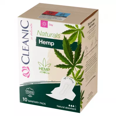 Cleanic Naturals Hemp Day Podpaski na dzie 10 szt.