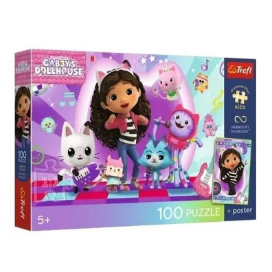 Puzzle 100el Premium Kolorowy koci �wiat TREFL  16551